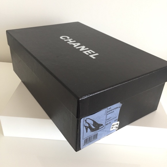 CHANEL Black Slingback Sandals NWT 40.5 - Picture 16 of 16